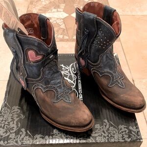 Dan Post NEW Leather Above Ankle Boots